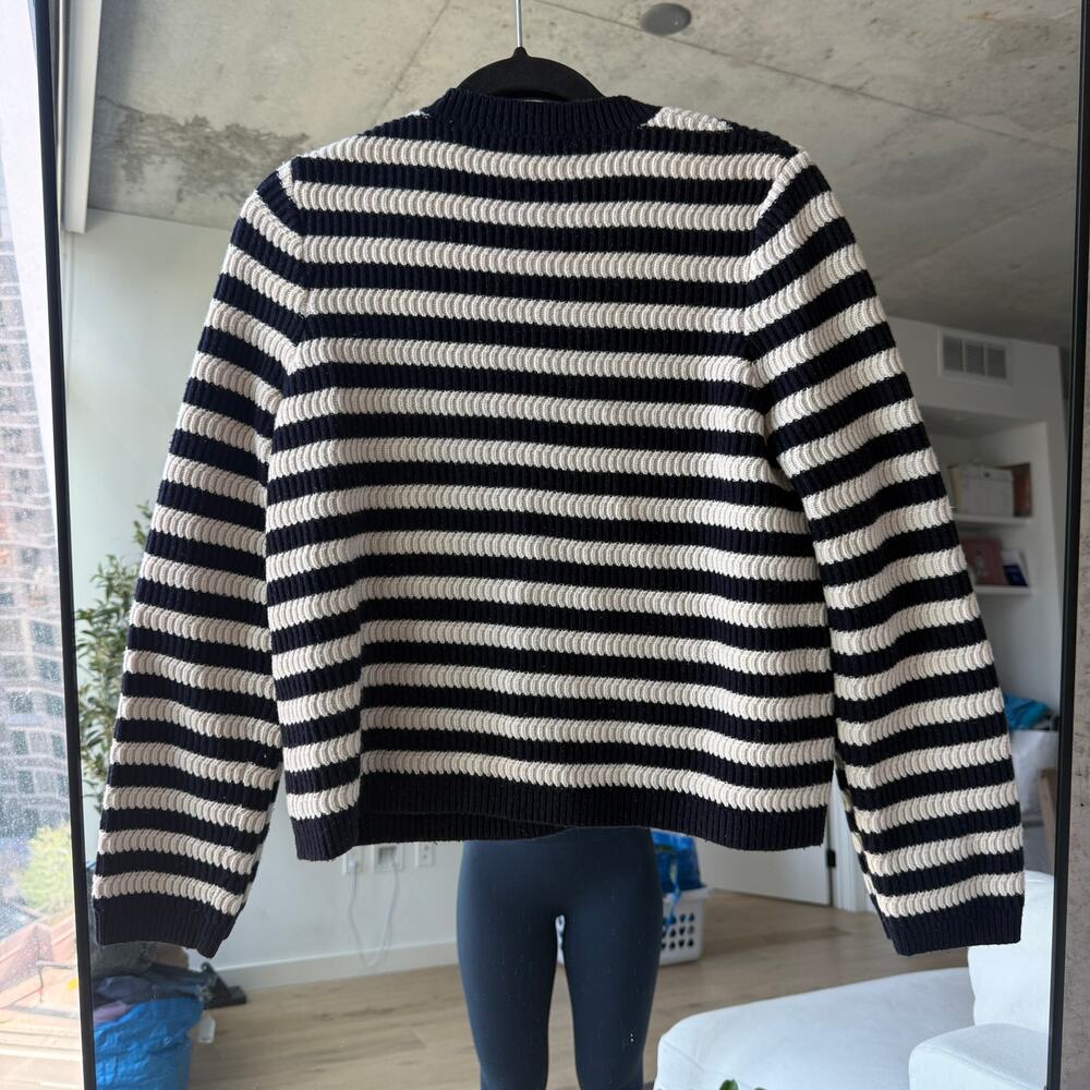 Sandro Striped Cardigan Sweater - Picture 3 of 7